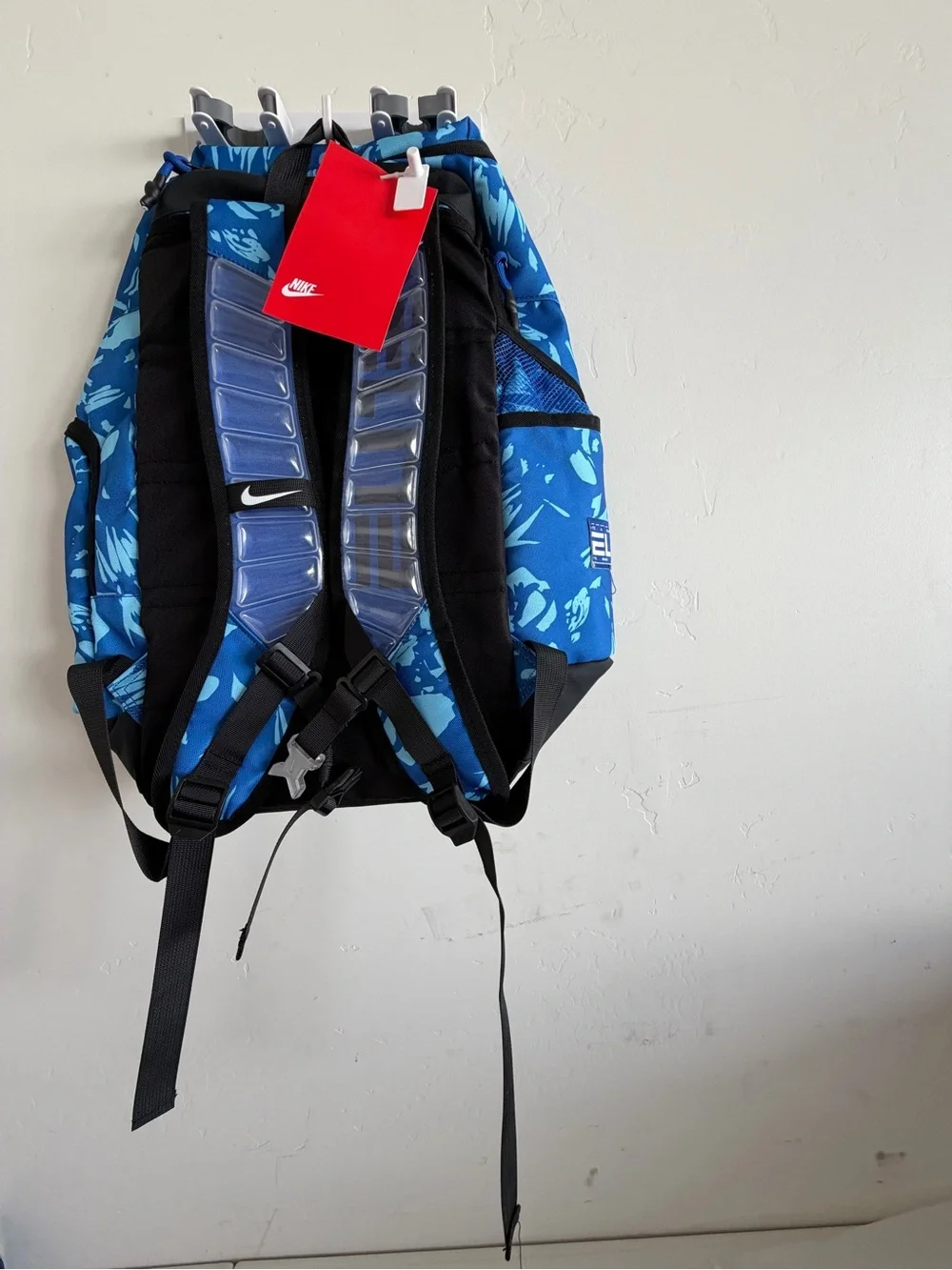 Men's Blue Abstract Print Backpack – Casual Daypack